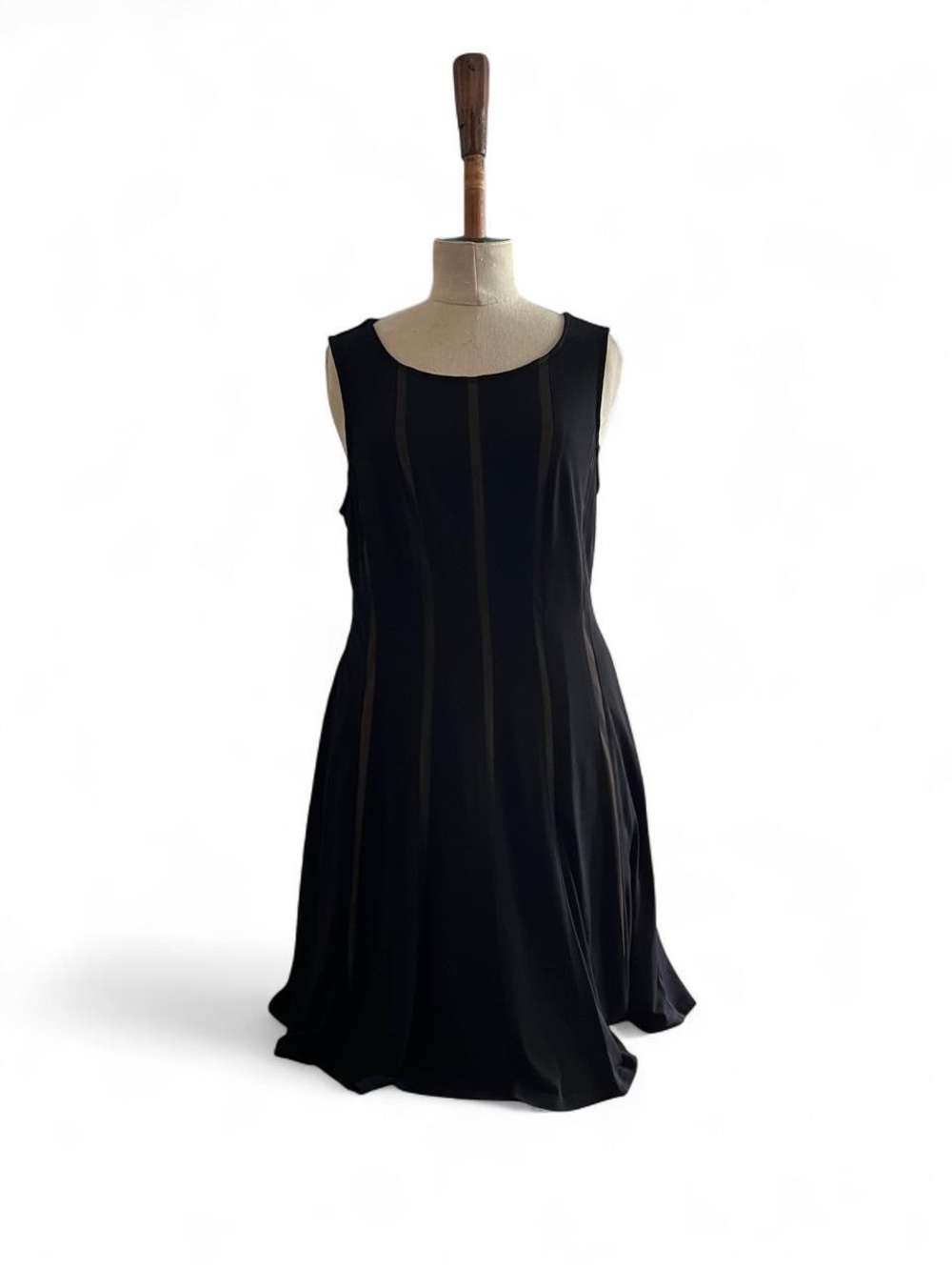 Classic Black Sleeveless A-Line Dress size 16
